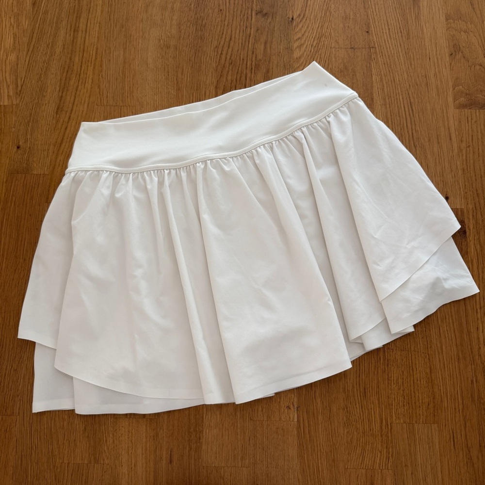 Offline by Aerie LARGE White Pleated Tennis Athletic Skirt Skort